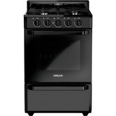 COCINA DREAN M.GAS NEGRA      4H/V.S/F.L
