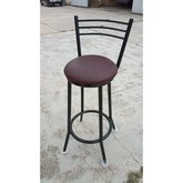 BANQUETA ALTA C/RESP. CUERINA    Px NEGR