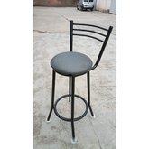 BANQUETA ALTA C/RESP. CUERINA    Px NEGR
